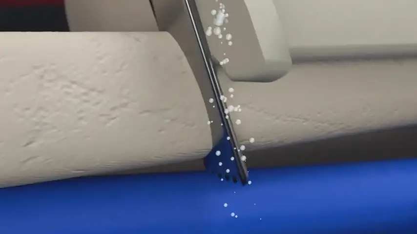 Reduced heat generation to avoid bone necrosis
